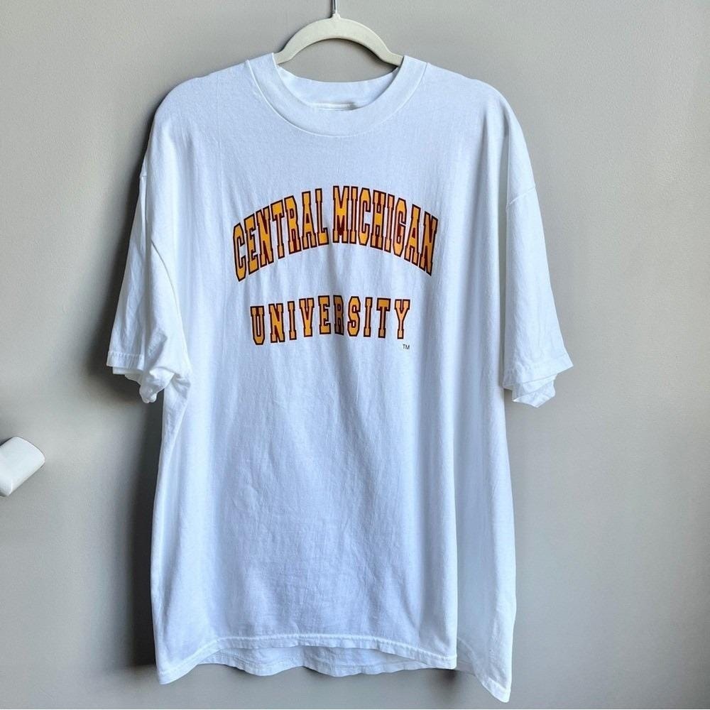 Vintage‎ Central Michigan University T-shirt Men's XL Cotton 90s Collegiate CMU